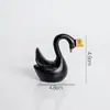 Decoração de Bolo Coroa de Princesa Cisne para Menina Infantil Plug-in Feliz Aniversário Ornamentos de Mesa de Sobremesa Conjunto Celebridade da Internet