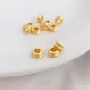 Vietnam Retención de Color Fuerte Arena Dorada Espaciadores de Agujero Grande de Alta Calidad Rueda de Doble Línea Cuentas Sueltas Material para Pulseras DIY Hechas a Mano Joyería