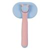 Peine de masaje para mascotas, peine de agujas de acero inoxidable para eliminar nudos de pelo flotante para gatos y perros, peine de depilación con un solo clic, suministros de belleza, venta al por mayor transfronteriza