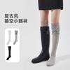 Calcetines hasta la rodilla de encaje japonés sin costuras para niños, primavera y verano, de puro algodón, estilo ballet, calcetines hasta la pantorrilla, calcetines apilados de moda