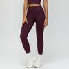Pantalones de Yoga Europeos y Americanos Ajustados de Cintura Alta Levanta Glúteos Cintura con Cordón Ajustados Abdominales Pantalones de Fitness Ropa Exterior para Mujer Pantalones de Running 7725