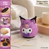Porta-palitos Kuromi roxo para uso doméstico, porta-fio dental de alto valor estético, recipiente fofo para guardar cotonetes, decoração criativa para sala de estar