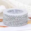 Fio de algodão de três cores de quatro fios Boting, pulseira de cordão colorido trançado feito à mão DIY, cordão para alça, resistente ao desgaste, material de cordão sem trama