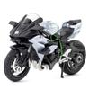 Modelo de Motocicleta Huayi 1/12 H2 Liga Brinquedo com Som e Luz Scooter Motocicleta Pesada Encaixotada M12-1