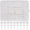 Venta caliente transfronteriza perlas de imitación de ABS brillantes agujero mixto cuentas sueltas materiales para joyería DIY hechos a mano pulsera de cuentas collar