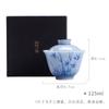 Mingzhi Shanzhi Qingshan mancha azul ramo de bambu Mu Yan capa Tigela pintada à mão bambu cerâmica tigela de chá literati cobertura doméstica Tigela