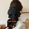 Presilha de Rabo de Cavalo Estilo Ins Coreano Clássico Retrô Estampa de Leopardo Estilo Doce e Cool Presilha de Cabelo Laço Strass Presilha de Tubarão