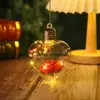 Bola Hueca de Acrílico, Flor Eterna, Colgante de Corazón de Amor, Decoración Creativa, Bola de Navidad, Bola Colgante Festiva, Bola Transparente de Plástico