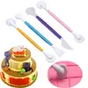 Set de 4 piezas para tallado de color cuchillo para tallar azúcar pluma para tallar cuchillo para dar forma pastel de chocolate tallado Flor Horneado