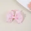Banda para la cabeza de malla floral de nuevo estilo transfronteriza europea y americana con lazo, para la frente de bebé con cabello fino, protección para fontanela de bebé