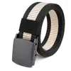 Cinturón Casual de Lona y Nylon para Hombres y Mujeres Sin Metal Entrenamiento al Aire Libre Hebilla Lisa Cinturón de Combate Fuente Transfronteriza