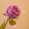 Borda de coca retrô rosa flor artificial alto valor de cor decoração de mesa de sala de estar flor de seda decoração de flor artificial adereços de fotografia atacado