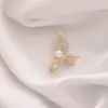 Broche de Laço Coração Simples para Mulheres, Corsage de Luxo, Alfinete Anti-Exposição para Gola Feminina, Alfinete de Cardigã, Acessório de Roupa