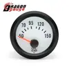 Instrumento Modificado para Coche Blanco y Negro 52mm Luz Azul Sobrealimentado Temperatura del Agua Temperatura del Aceite Presión del Aceite Voltímetro 12V Instrumento Universal