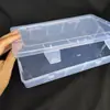 Caja vacía grande de 15 compartimentos sin separadores, caja completamente vacía, caja de almacenamiento de plástico PP transparente, caja de almacenamiento rectangular para accesorios
