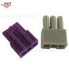 Adecuado para impresora HP HP conector macho de goma de 3P fila única macho de 3 pines morado gris