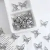 Nuevo Corte Creativo Mariposa Ojo de Gato Aleación Joyería DIY Pendientes Pulsera Collar Colgante Material de Colgante Cuentas