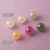 Cuentas Redondas Perladas de Color Cambiante AB Acrílicas para Accesorios de Bisutería DIY Pulseras Cuentas con Agujero Recto Accesorios de Joyería