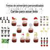 [processamento de produção] festa de aniversário festival decoração bolo de aniversário cartão cozimento sobremesa vestido banner bandeira