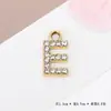 Acessórios de Pingente de Letra com Strass Cruzado Europeu e Americano Moda Elegante Versátil Pingente de Liga Material para Acessórios de Joias DIY
