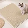 Fabricante de Alfombrillas para Arena de Gato Venta al por Mayor Suministros para Mascotas Anti-Rastreo Diseño de Doble Capa Hueco Alfombrilla Atrapa Arena Alfombrilla de Control de Arena para Gato Personalizado Transfronterizo