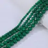 Atacado de Contas de Jade Calcedônia Verde Seca Contas Soltas Semi-Acabadas com Contas para Pulseira DIY Contas Espaçadoras Acessórios de Joias