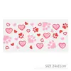 Día de San Valentín amor enfermera Serie Médica Transferencia UV DTF Etiqueta de Cristal Pegatina para Taza desprendible