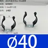 Abrazaderas elásticas de acero inoxidable aisladas recubiertas de goma para tuberías, clips para tuberías, abrazaderas en forma de U, abrazaderas para tubos de lámparas, clips de resorte para tuberías de agua y soportes.