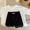 Pantalones de Verano para Niños Estilo Coreano Color Sólido Casual para Exteriores Combinan con Todo Leggings de Cinco Puntos Ropa Exterior Delgada para Niñas Pantalones Deportivos para Montar
