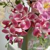 Balde de bênção de flores de Ano Novo Phalaenopsis Rosa phalaenopsis de 7 cabeças casamento casa segurar na mão flor artificial decorativa atacado