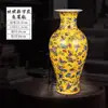 Vaso Cerâmico Esmaltado Pequeno Antigo Jingdezhen Cerâmica Clássica Chinesa Arranjo de Flores Sala de Estar Gabinete de TV Enfeites