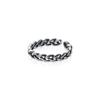 Anillo de plata s925 para mujer, estilo coreano, moderno, sencillo, esmaltado, con anillo abierto y giratorio J7036