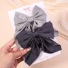 Conjunto de Presilhas de Cabelo Elegantes de Cor Pura Europeu e Americano Estilo Preppy Estilo Japonês Presilha para Rabo de Cavalo Acessórios de Cabelo para Meninas Lolita 2353