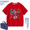 Ropa de Guerrero Toba Camiseta de Manga Corta para Niños Verano Hermanos Tobao Niños Patrón de Animación de Dibujos Animados Tops para Niñas 7