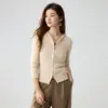 Cárdigan de cachemira con capucha para otoño e invierno para mujer, doble cremallera, corte ajustado, abrigo de cachemira suave y agradable para la piel, sudadera tejida casual