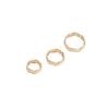 Juego de anillos de onda de color oro de 14 quilates, anillo de cuentas, anillo de cuentas, hecho a mano, pulsera de perlas con hilo, accesorios para collar