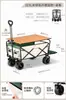 Carrito de camping para exteriores, carrito móvil plegable especial para puestos de mercado nocturno, carretilla de mano portátil grande multifuncional