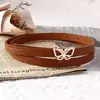 Cinto Feminino Novo Estilo com Fivela de Pino Cinto de Couro PU Versátil em Estoque Fabricante de Cintos Femininos Atacado Cinto Feminino Estilo Casual