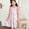 Vestido para Niña, Nuevo Estilo de Verano, Se Puede Usar Afuera, Elegante Ropa de Casa para Bebé Niña, Falda con Tirantes, Vestido de Playa para Niña Pequeña
