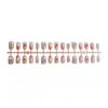 30 Peças de Unhas Postiças Cat-Eye que Mudam de Cor, Cor Nude Curta, Manicure Feita à Mão Cat-Eye Branco, Adesivos de Unha Acabados de Alta Qualidade