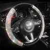 Suministro Exclusivo Transfronterizo de Fundas para Volante Incrustadas de Diamantes para Todas las Estaciones, Fundas Universales para Manija de Volante de Interior de Coche