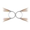 Agujas Circulares de Bambú Aguja Circular de Acero con Cable de Acero Conexión Herramienta de Aguja para Tejer Anillo de Bambú Anillo para Tejer Suéteres Aguja para Suéteres
