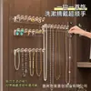 Organizador de Joyería Colgante para Detrás de la Puerta del Gabinete del Espejo, Colgador de Pared Anti-Enredo para Collares, Pulseras y Aretes, No Requiere Taladro