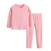 Ropa de casa nueva para niños: conjunto de ropa interior térmica para niños, conjunto sin costuras para niñas, pijamas de otoño/invierno y ropa para niños para usar debajo de otras prendas