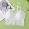 Chaleco de Encaje Hermoso Espalda con Copas para Usar por Fuera, Tirantes Sexy de Encaje, Anti-Exposición, Ropa Interior Push-Up Transpirable