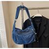 Bolsa de Ombro Vintage Estilo Preguiçoso Jeans Estilo Americano Mochila Feminina Viagem Bolsa de Mãe Mãe de Meia-Idade Bolsa Transversal Atmosférica