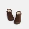 Botas de Neve Quentes de Pelúcia Estilo Coreano Retrô para Crianças 2026 Outono/Inverno Novo Estilo Moda Unissex Versátil Antiderrapante Botas de Algodão