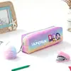 Grupo de Chicas Cazadoras Transfronterizas En Stock Estuche Arcoíris Brillante Estuche Brillante Papelería para Estudiantes Almacenamiento Bolsita para Lápices