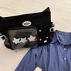 Bolsa de Dolor Transparente de Gran Capacidad Estilo Ins Japonés Bolso Cruzado Bidimensional Bolso de Hombro para Niña Bolso Mensajero para Estudiante