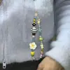 Nueva Cadena para Teléfono Móvil de Flores Lanyard de Muñeca para Cámara Ccd Colgante Lindo Cadena de Perlas DIY Estrella de Mar de Nicho Venta al por Mayor